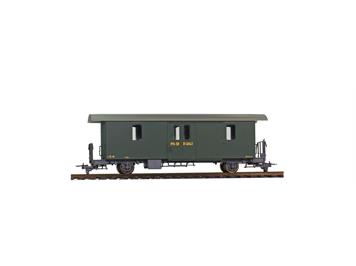 Bemo 3265 103 RhB D2 4043 Packwagen grün, H0m