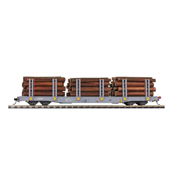 Bemo 9481 119 RhB Rp-w 8359 Rungenwagen mit Echtholzladung, Epoche VI - 0m (1:45)