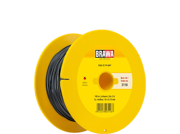 Brawa 3118 Kabelrolle, à 100m 0,14 qmm schwarz