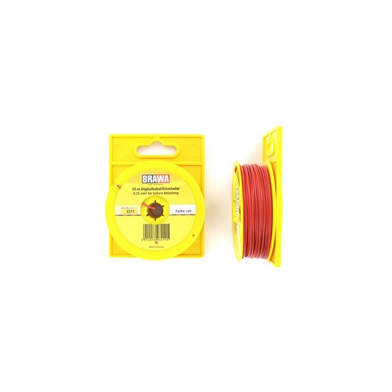 Brawa 3211 Einzelader 0,25 qmm, 25 m, rot