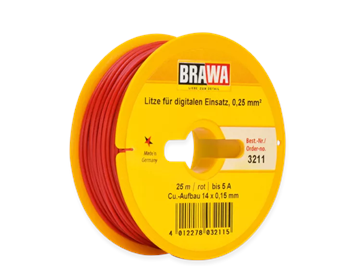 Brawa 3211 Litze für digitalen Einsatz, 0,25 mm², rot