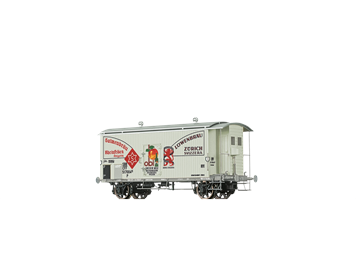 BRAWA 50972 Gedeckter Güterwagen K2 "Salmenbräu - obi - Löwenbräu" SBB - H0 (1:87)