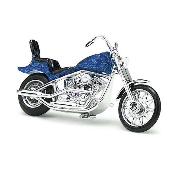 Busch 40152 US Motorrad, blau - H0 (1:87)