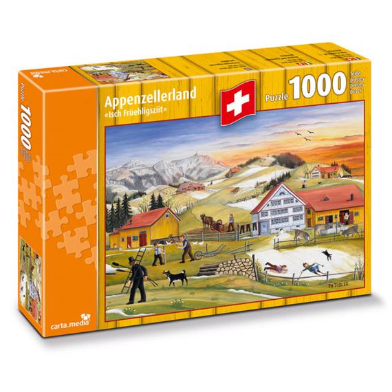 Carta.Media 7263 Puzzle Appenzellerland "Isch Früehligsziit"