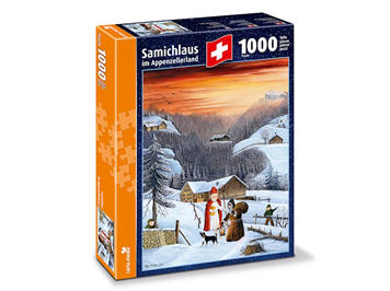 Carta.Media 7270 Puzzle Samichlaus im Appenzellerland, mit 1000 Teilen im Format 50 x 70cm