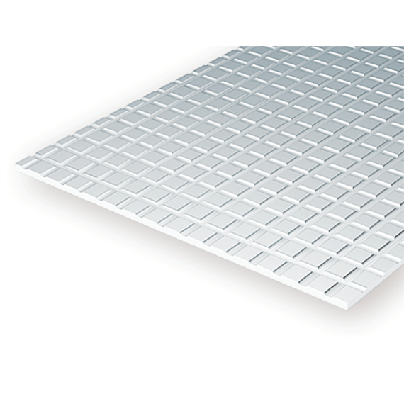 Evergreen 4502 Gehwegplatten, 1 x 150 x 300 mm, Raster 2,1 mm, 1 Stück