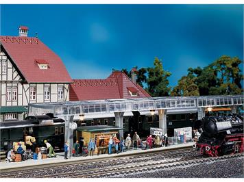 Faller 120188 Bahnsteig mit Kiosk Schönblick Spur H0