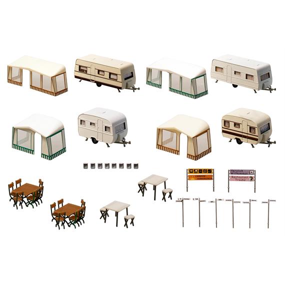 Faller 130503 Camping-Wohnwagen-Set - H0 (1:87)