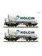 Fleischmann 6660047 2-tlg. Set: Silowagen, Holcim - N (1:160)