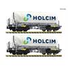 Fleischmann 6660047 2-tlg. Set: Silowagen, Holcim - N (1:160)