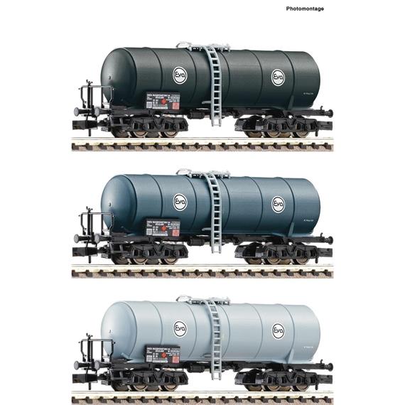 Fleischmann 848029 3-tlg. Set 2: Kesselwagen, Eva, N