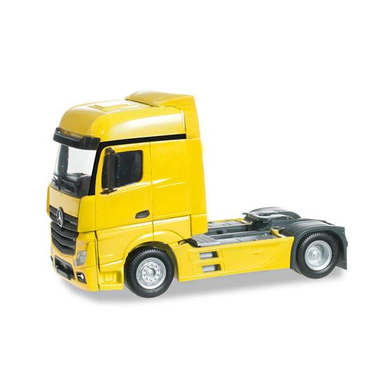 Herpa 159500-004 MB Actros Zugmaschine signalgelb, H0 (1:87)