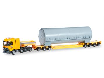 Herpa 304054 MB Actros MP3 Tieflade-Sattelzug mit Ladung Kessel "Max Bögli" HO