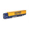 Herpa 318143 MAN eTGX GX 15 Meter Lowliner-Sattelzug "Dachser Intelligent Logistics" - H0