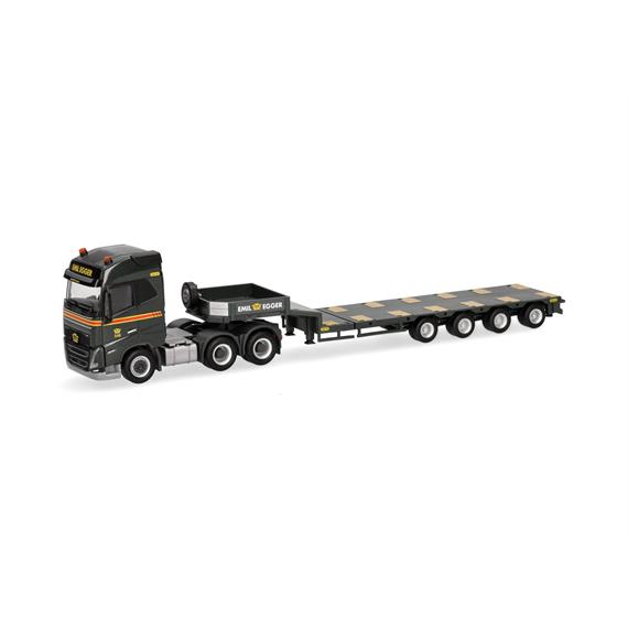 Herpa 318853 Volvo FH GL 2020 Semitieflade-Sattelzug "Emil Egger" - H0 (1:87)