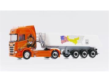 Herpa 940641 Scania CR 20 HD Kipp-Sattelzug "Angelo Raetzo"(CH)