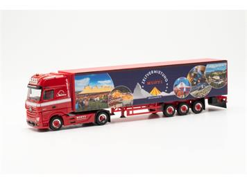 Herpa 953474 Mercedes-Benz Actros '18 Gigaspace Gardinenplanensattelzug Circus Monti - H0