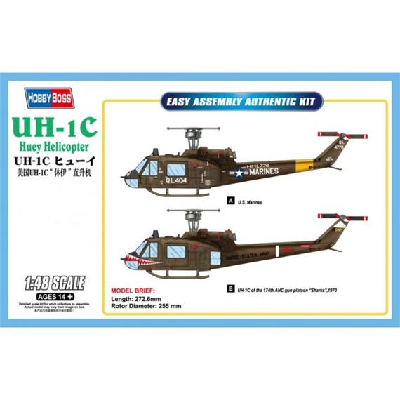 Hobby Boss 85803 Bell UH-1C Huey 1:48