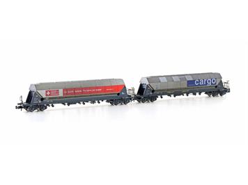 Hobbytrain H23479 SBB-C 2 Silowagen Taggnpps, gealtert, Ep VI - N (1:160)