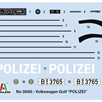 Italeri 03666 VW Golf “POLIZEI” - Massstab 1:24 | Bild 4