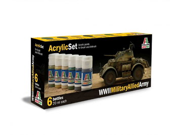 Italeri 0440 Acryl Set WWII Military Allied Army