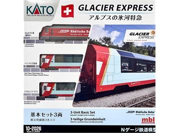 Kato 10-2026 Glacier Express Set 3-tlg RhB - N (1:160)