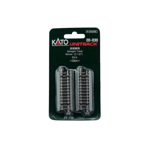 Kato 20-030 Gleis gerade, 64 mm, 2 Stück - N (1:160)