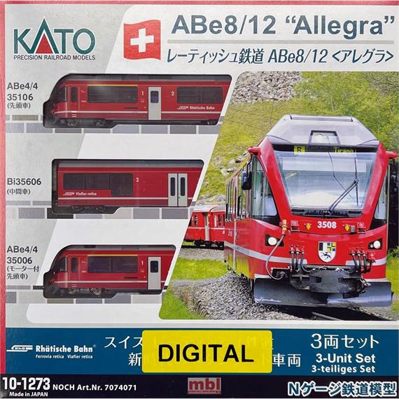 Kato 7074079 (10-1273) RhB Allegra ABe 8/12 #3506 "Anna von Planta", digital - N (1:160)