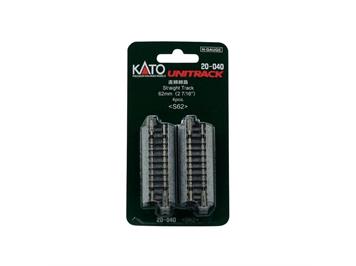 Kato 7078010 (20-040) Gleis gerade 62 mm, 4 Stück - N (1:160)