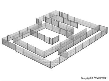 Kibri 38605 Maschendrahtzaun, grau - H0 (1:87)