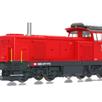 L.S. Models 17069 Diesellok Bm 4/4 verkehrsrot mit Signum verkürzt und Kamin SBB HO | Bild 2