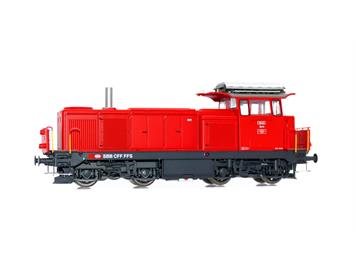 L.S. Models 17069S Diesellok Bm 4/4 verkehrsrot mit Signum verkürzt & Kamin SBB DCC/Sound