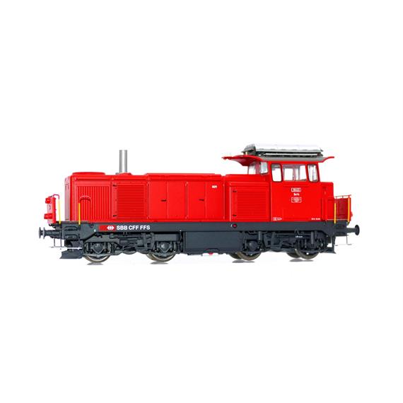 L.S. Models 17069S Diesellok Bm 4/4 verkehrsrot mit Signum verkürzt & Kamin SBB DCC/Sound