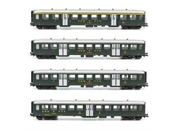 Liliput 330512 SBB 4er Set Leichstahlwagen I - Epoche IV