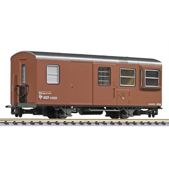 Liliput 344434 2-achsiger Dienstwagen, Diho/s, 6507-3, braun, ÖBB, Ep.IV - H0e (1:87)