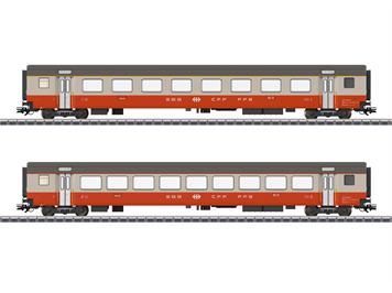 Märklin 42191 SBB 2er Personenwagen-Set Swiss Express, AC 3L - H0 (1:87)