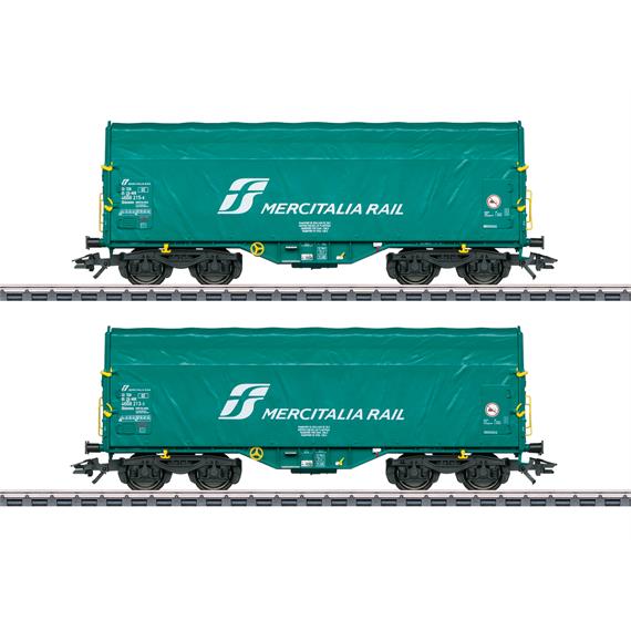 Märklin 47228 Schiebeplanenwagen Shimmns-Set der Mercitalia Rail S.r.l. (Rom) - H0 (1:87)