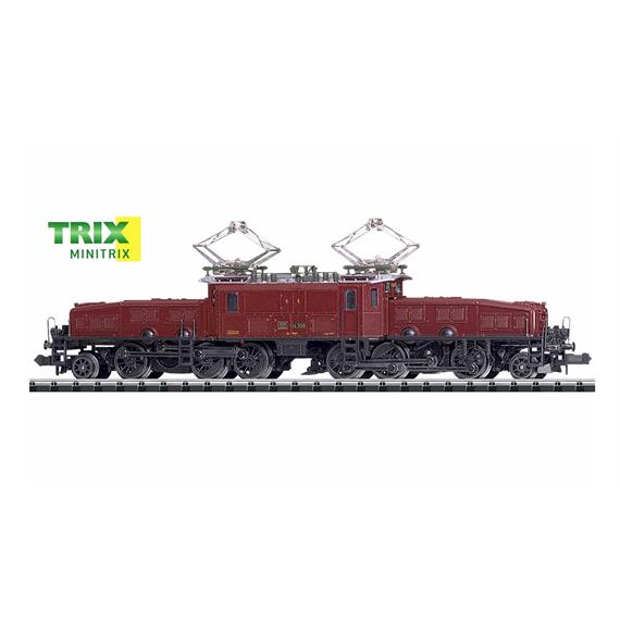 Minitrix 16682 SBB E-Lok Serie Ce 6/8 III "Krokodil" braun - digital DCC mit Sound, N