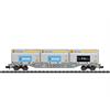 Minitrix 18405 SBB Containertragwagen Bauart Sgnss, mit Container der Fa. Innofreight, N