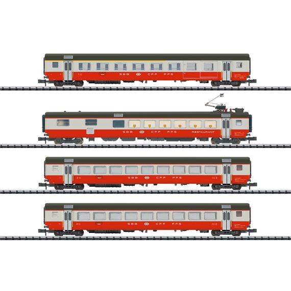 Minitrix 18720 SBB Schnellzugwagen-Set 4teilig "Swiss Express" Teil 1 - N (1:160)