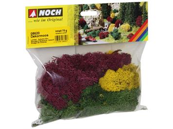 NOCH 08620 Dekormoos herbstlich sortiert, 75 g