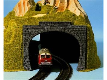 NOCH 34410 Tunnel-Portal, 2-gleisig, 2 Stück, 9,5x7 cm - N (1:160)