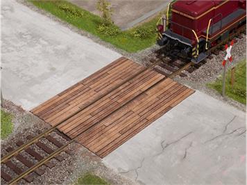 Noch 67105 Laser-Cut Bahnübergang Holzbohlen, Spur 0