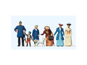 Preiser 65303 Polizist und Passanten mit Hund, um 1900 - Spur 0 (1:43)