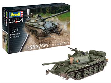 Revell 03328 T-55A/AM with KMT-6/EMT-5, Massstab 1:72