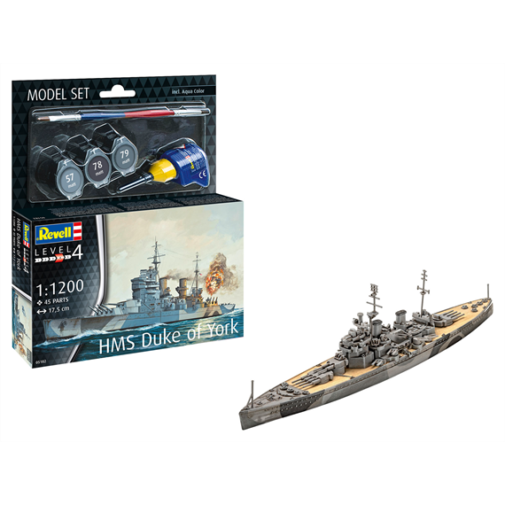 Revell 65182 Model Set HMS Duke of York - Massstab 1:1200