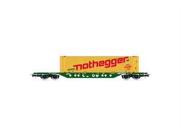 Rivarossi HR6613 CEMAT Containerwagen Sgnss grün "Nothegger" - H0 (1:87)