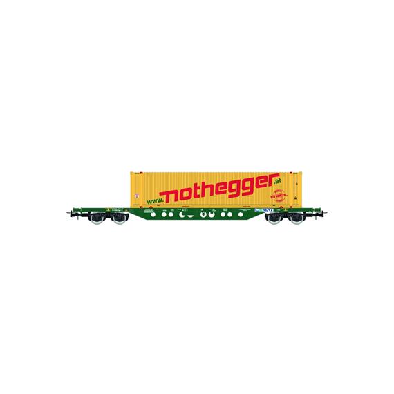 Rivarossi HR6613 CEMAT Containerwagen Sgnss grün "Nothegger" - H0 (1:87)