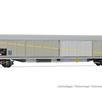 Rivarossi HR6650 SBB 2-teiliges Set 4-achsiger Schiebewandwagen Habils mit Flicken, Ep. V | Bild 3