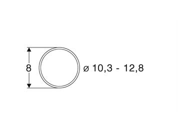 Roco 40069 Haftringsatz DC 10.3-12.8mm, 10 Stück - H0 (1:87)